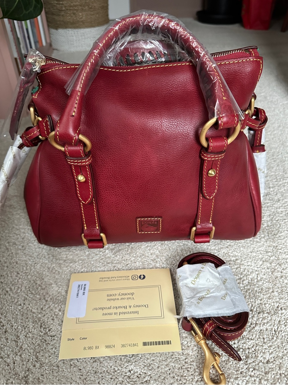 NWT- HTF Dooney & Bourke Florentine  
 Satchel - Bordeaux